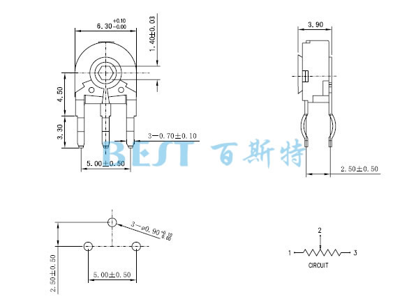 密封式電位器RM060-H1